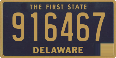 DE license plate 916467