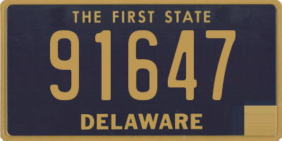 DE license plate 91647