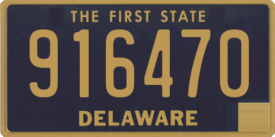 DE license plate 916470