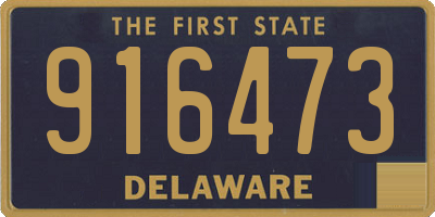 DE license plate 916473
