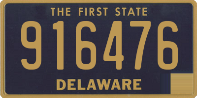 DE license plate 916476