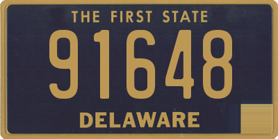 DE license plate 91648