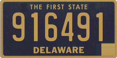 DE license plate 916491