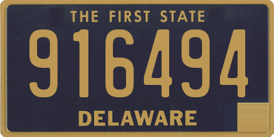 DE license plate 916494