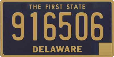 DE license plate 916506