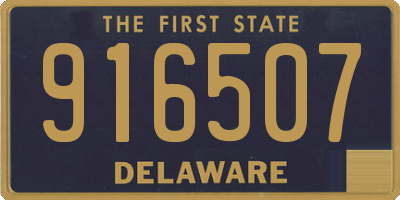 DE license plate 916507