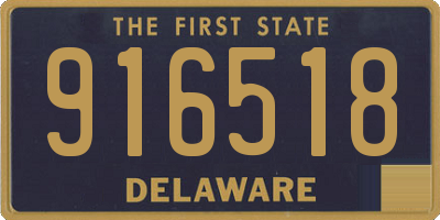DE license plate 916518