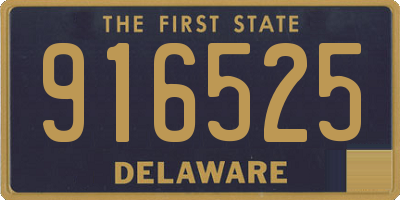 DE license plate 916525