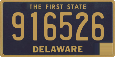 DE license plate 916526