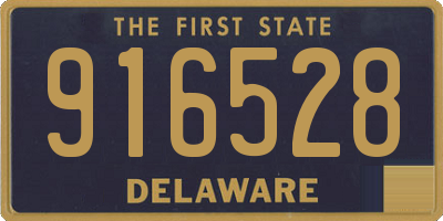 DE license plate 916528