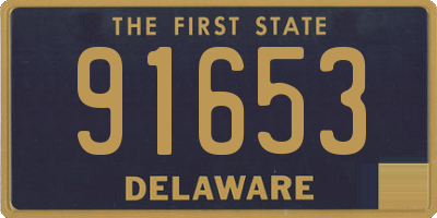 DE license plate 91653
