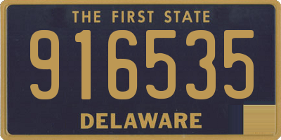 DE license plate 916535