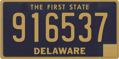 DE license plate 916537