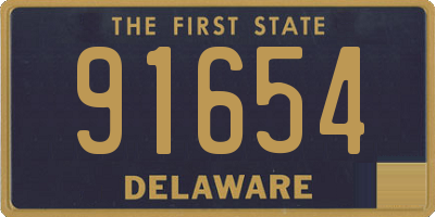DE license plate 91654