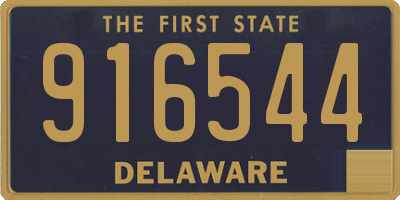 DE license plate 916544