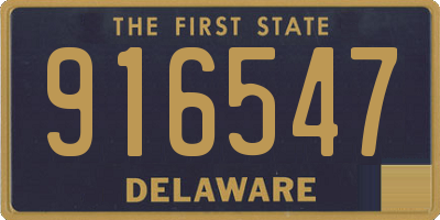 DE license plate 916547