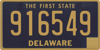 DE license plate 916549