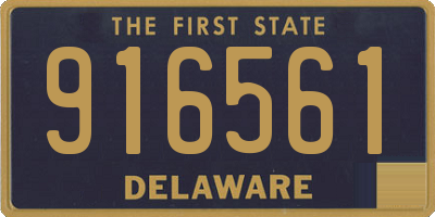DE license plate 916561