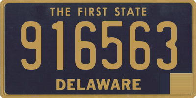 DE license plate 916563