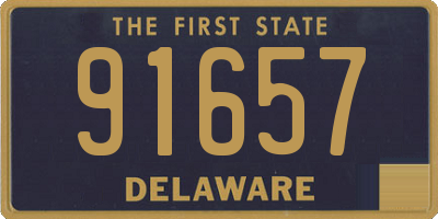 DE license plate 91657