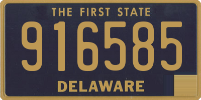 DE license plate 916585