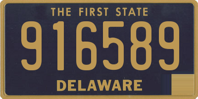 DE license plate 916589