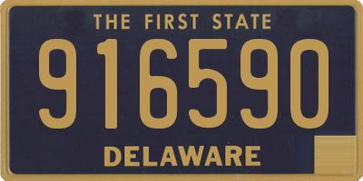 DE license plate 916590