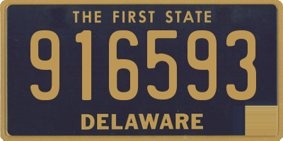 DE license plate 916593