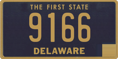 DE license plate 9166