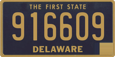 DE license plate 916609