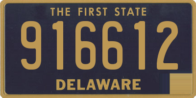 DE license plate 916612