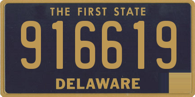 DE license plate 916619