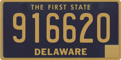 DE license plate 916620