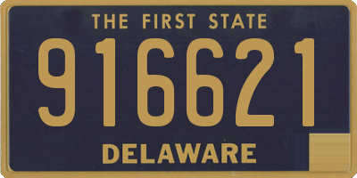 DE license plate 916621