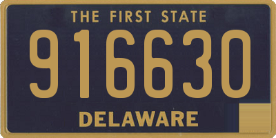 DE license plate 916630