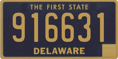 DE license plate 916631