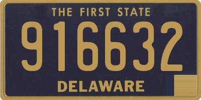 DE license plate 916632