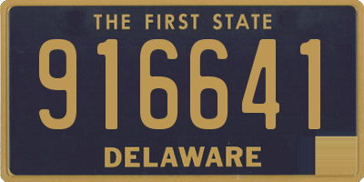 DE license plate 916641