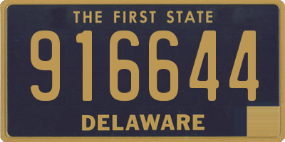 DE license plate 916644