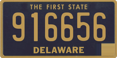 DE license plate 916656