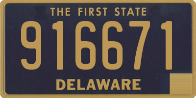DE license plate 916671