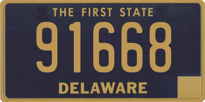 DE license plate 91668