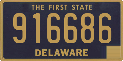 DE license plate 916686