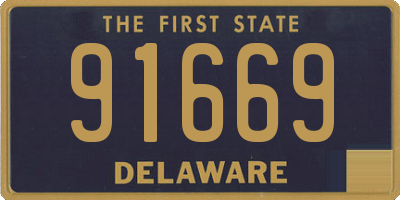 DE license plate 91669