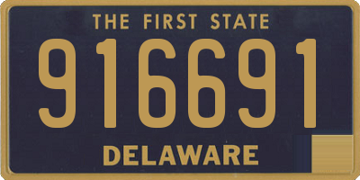 DE license plate 916691