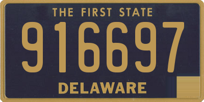 DE license plate 916697