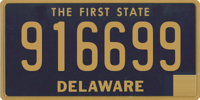DE license plate 916699