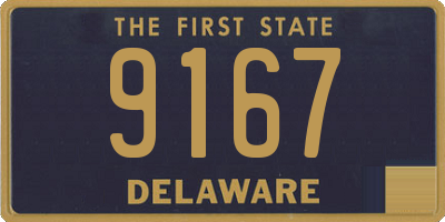 DE license plate 9167