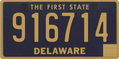DE license plate 916714