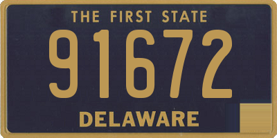 DE license plate 91672